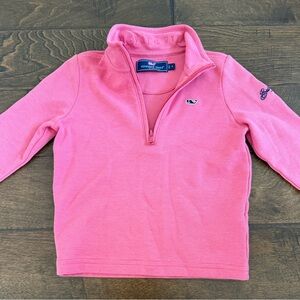 Vineyard Vines Kids Quarter-Zip Pullover - Coastal Red - Sea Island